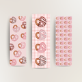 Pink Pretzel bookmark set