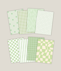 Green pattern Kindle inserts