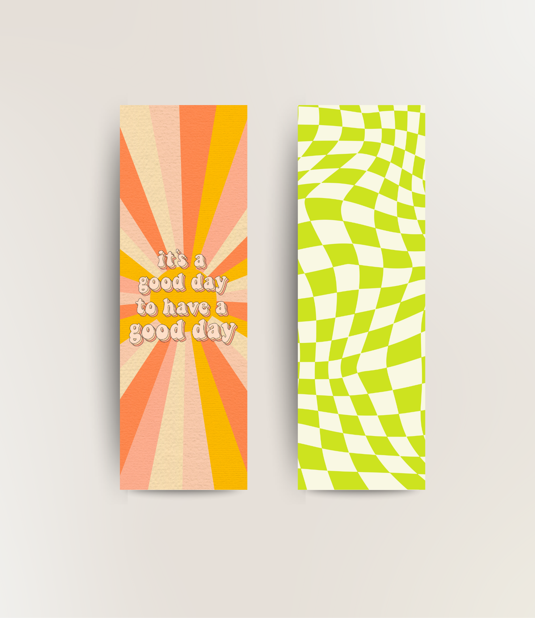 Retro bookmark duo