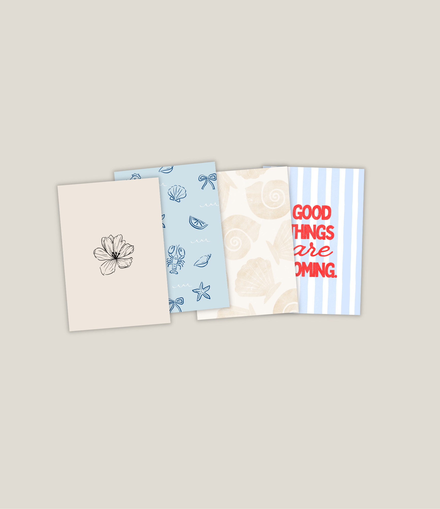 Blue and Beige Kindle inserts