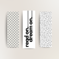 Black and white bookmarks