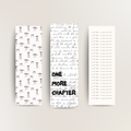 Black and white aesthetic bookmarks
