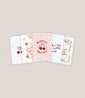 Printable Red and blue e-reader insert set